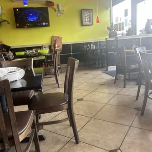 Small and clean dining area