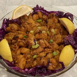 Bang bang shrimp, were mushy and just looked disgusting.