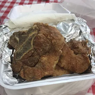 Fried pork chops...cooked to perfection!!