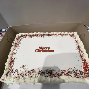 a christmas cake