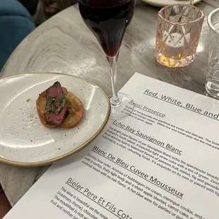 "Red, White and Bubbly" tasting event