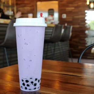 Taro Smoothie with boba