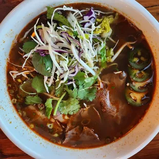 Bun Bo Hue (good but little meat given)
