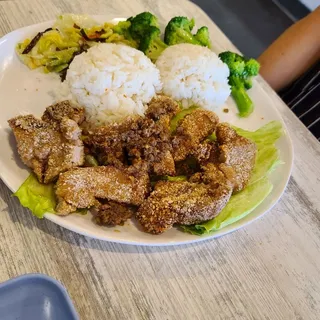 Twice Cooked Pork with Steamed Rice