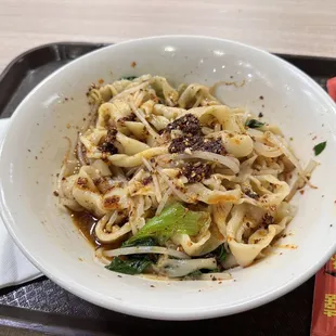 Chili oil hand pulled noodles