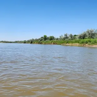 Kayaking down the river