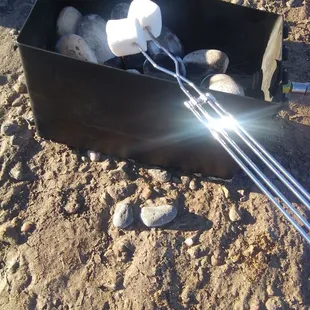 Roasting marshmallows