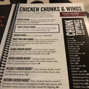 Menu 12/28/2018