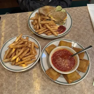 Fried Jalapeno Ravioli ; Tuna Melt