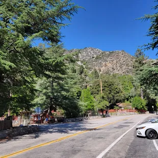 a car parked on the side of the road