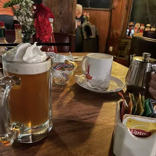 My first Hot Apple Cider w/ whipped cream.