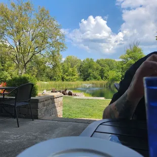 Patio one of the few remaining days of summer