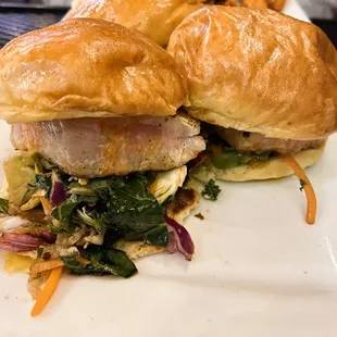Seared Ahi Tuna Sliders