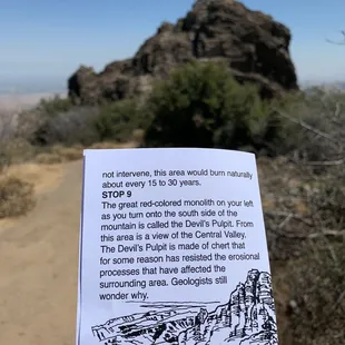 Devil's Pulpit - stop number 9 on the Mary Bowerman trail.