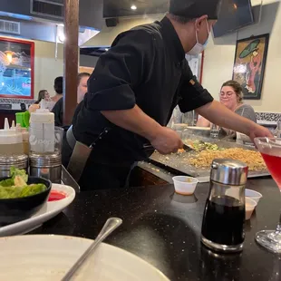 sushi and sashimi, interior