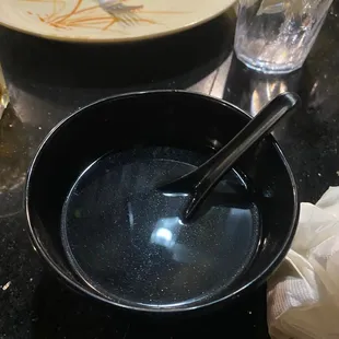 Miso soup was a little watered down - 6/10