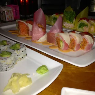 California Roll, Hot Girl Roll and Tupelo Roll