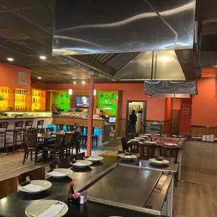 the interior of a restaurant