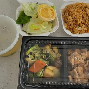 Chicken hibachi lunch