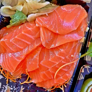 Salmon Sashimi! hugeeee pieces!