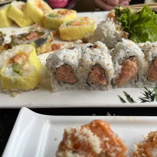food, sushi and sashimi, sushi, sashimi