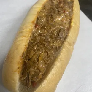 Chipotle cheesesteak with pepper Jack cheese