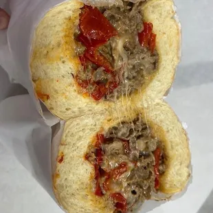 Mama Lil's with provolone cheese