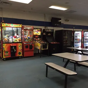 Games and vending machines