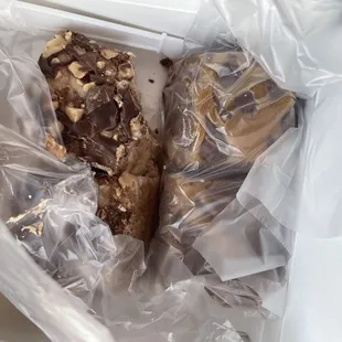 Heath and chocolate peanut caramel fudge