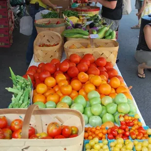 a variety of fruits and vegetables
