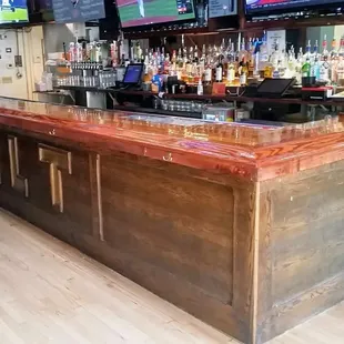 New Bar Top - front door view - Installed October 2017