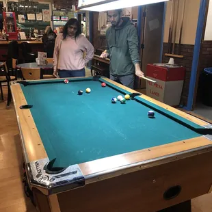 Playing Pool with family