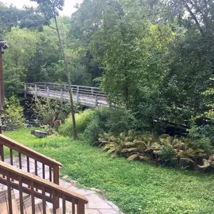 stairs leading up to the deck
