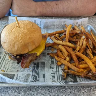 Smokehouse, burger and fries
