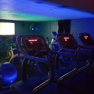 Cardio movie theater!