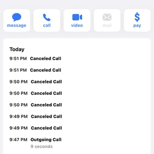 Called then got cancelled notice