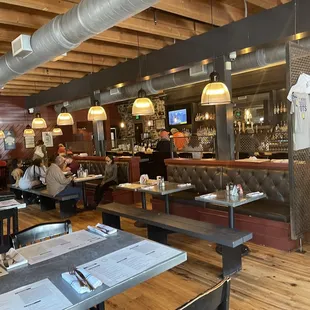 the interior of the restaurant