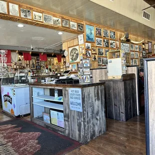 Front counter w/ photos &amp; 3.99% sign