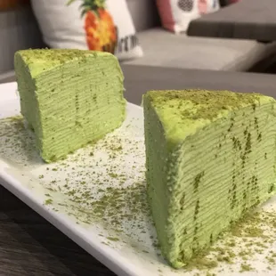 Matcha Green Tea Crepes