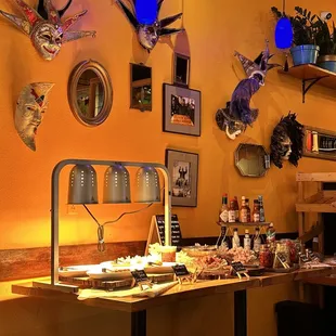 This is the Bloody Mary bar!!