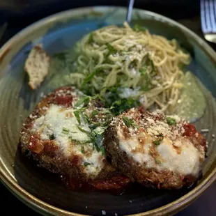 Eggplant Parmesan $17.00 is just mind blowing.
