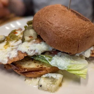 Pork loin sandwich