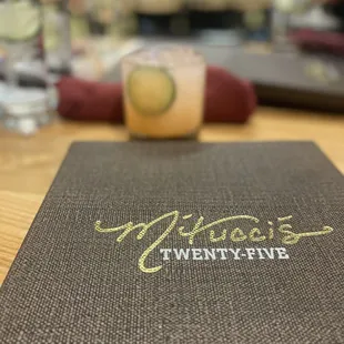 the menu