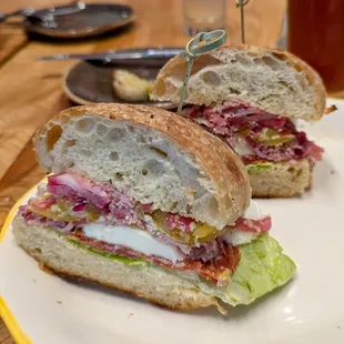 Italian cold cut sandwich