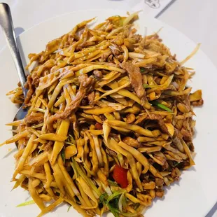 93. Shredded Pork with Baby Bamboo shoots