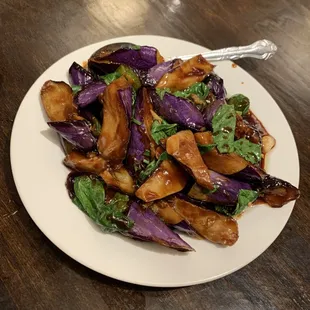 3/10/23 eggplant with basil