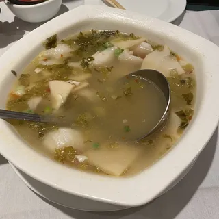 37. Fish and Preserved Veggie Soup