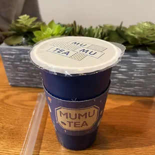 a cup of tea on a table