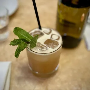 Ginger julep (balcones rye, mint, ginger puree, lime, ginger beer - $14)