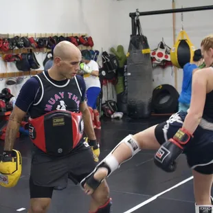 Loaner shin guards available for free daily in class use as all other gear. Please spray them down after us with provided disinfectant.
